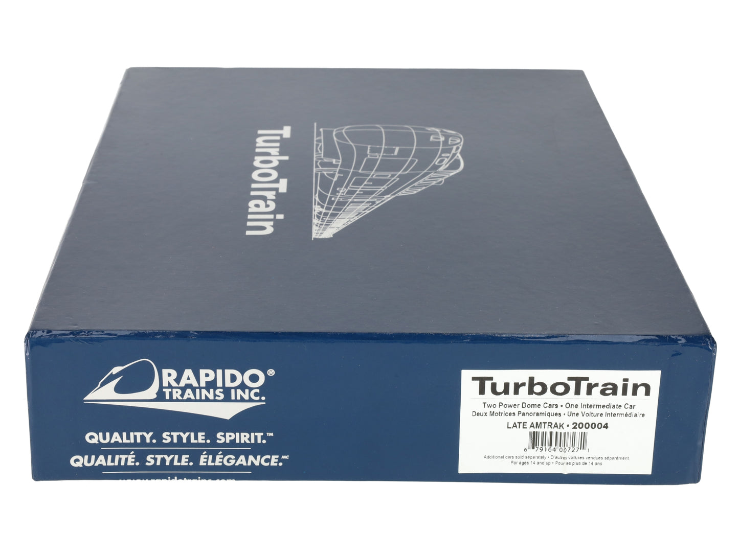 Rapido Trains 200004 Amtrak TurboTrain Late HO Gauge Diesel Passenger Train Set EX/Box