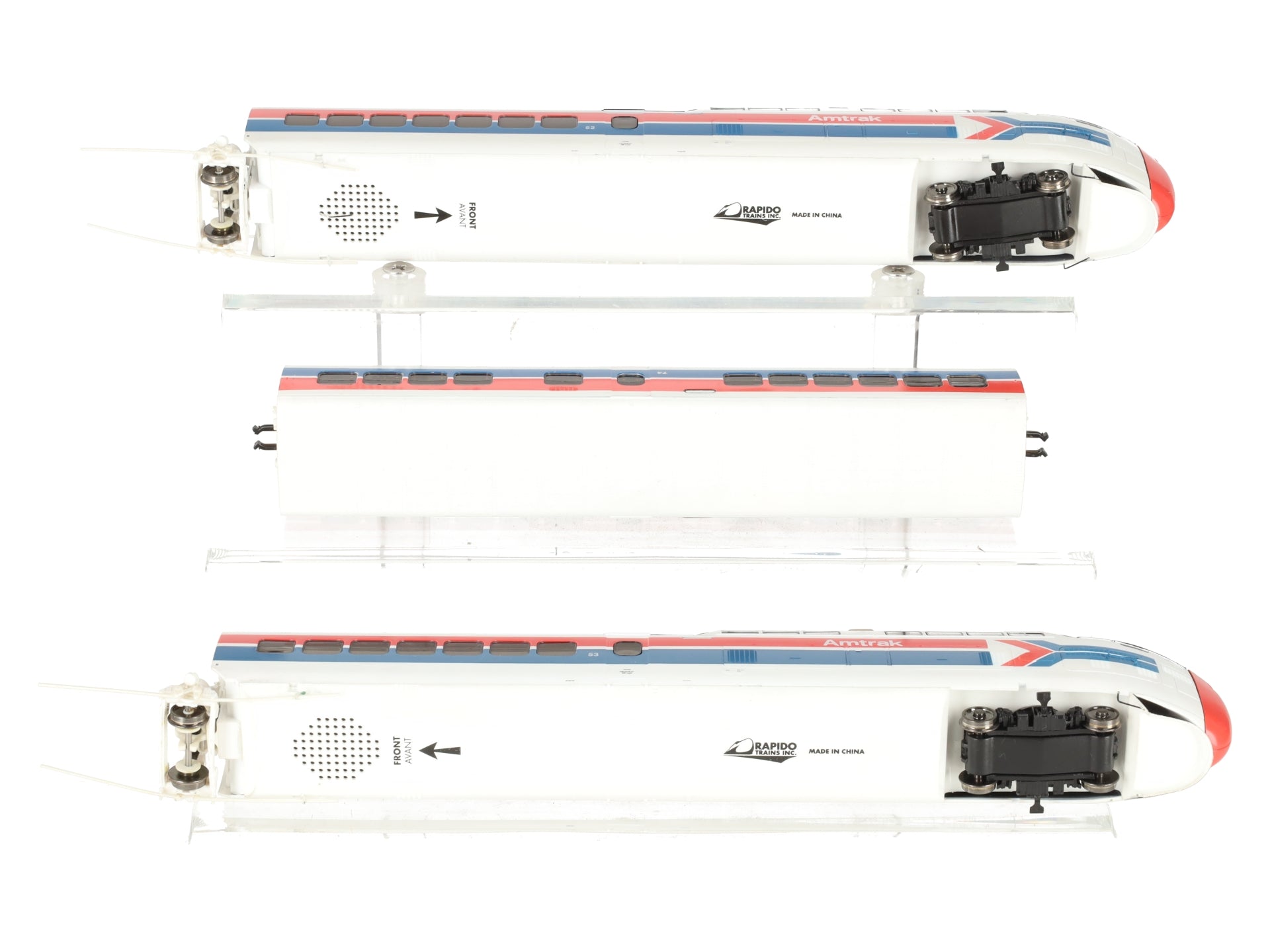 Rapido Trains 200004 Amtrak TurboTrain Late HO Gauge Diesel Passenger Train Set EX/Box