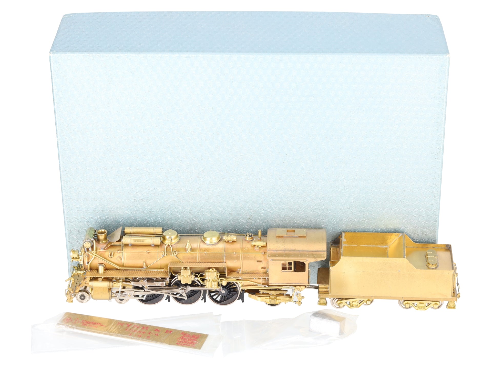 Custom NJ Brass ST-219 HO BRASS NYNH&H Class I-4 4-6-2 Steam Loco & Tender EX/Box