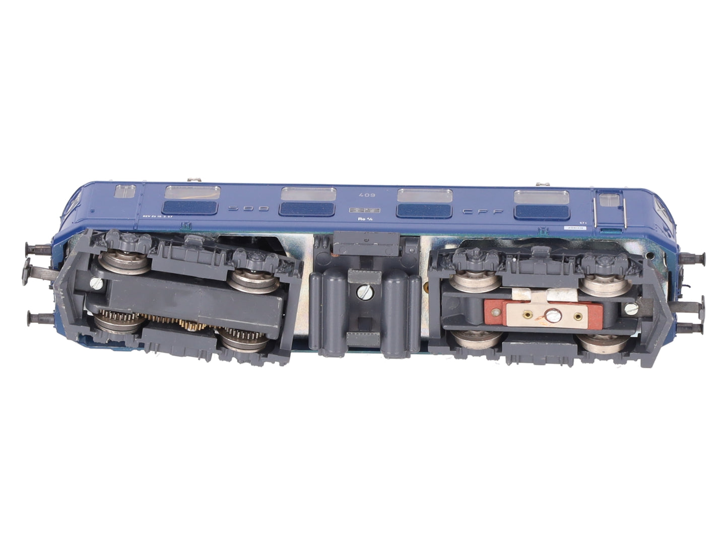 HAG 221 HO Scale SBB Blau Re 4/4 I Gleichstrom Electric Locomotive #409 EX/Box