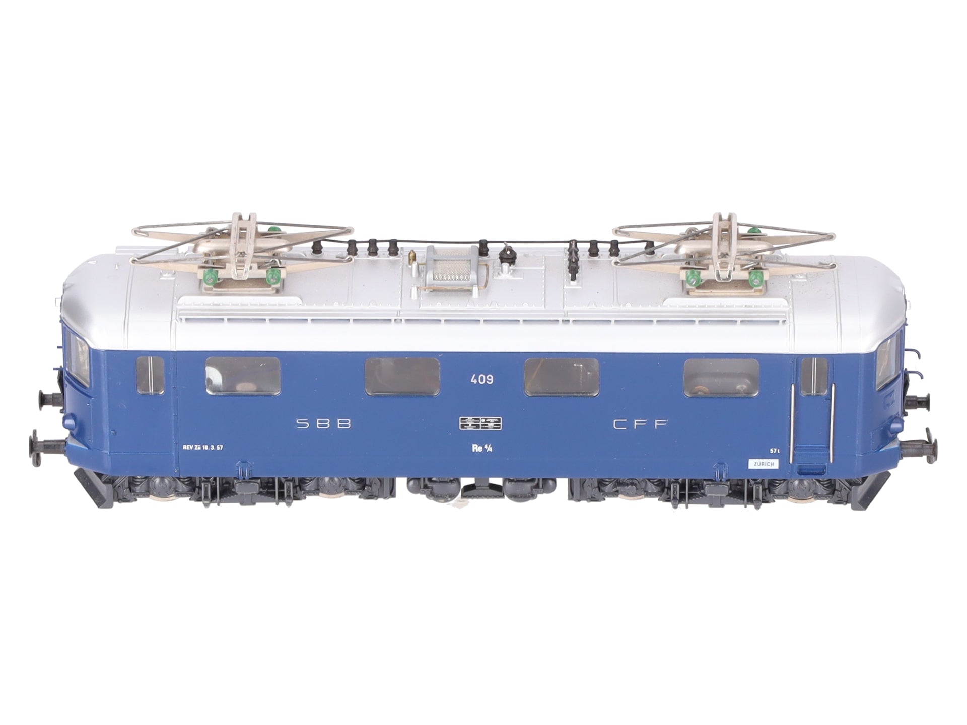 HAG 221 HO Scale SBB Blau Re 4/4 I Gleichstrom Electric Locomotive #409 EX/Box