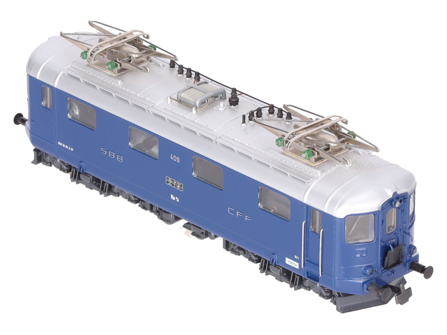 HAG 221 HO Scale SBB Blau Re 4/4 I Gleichstrom Electric Locomotive #409 EX/Box