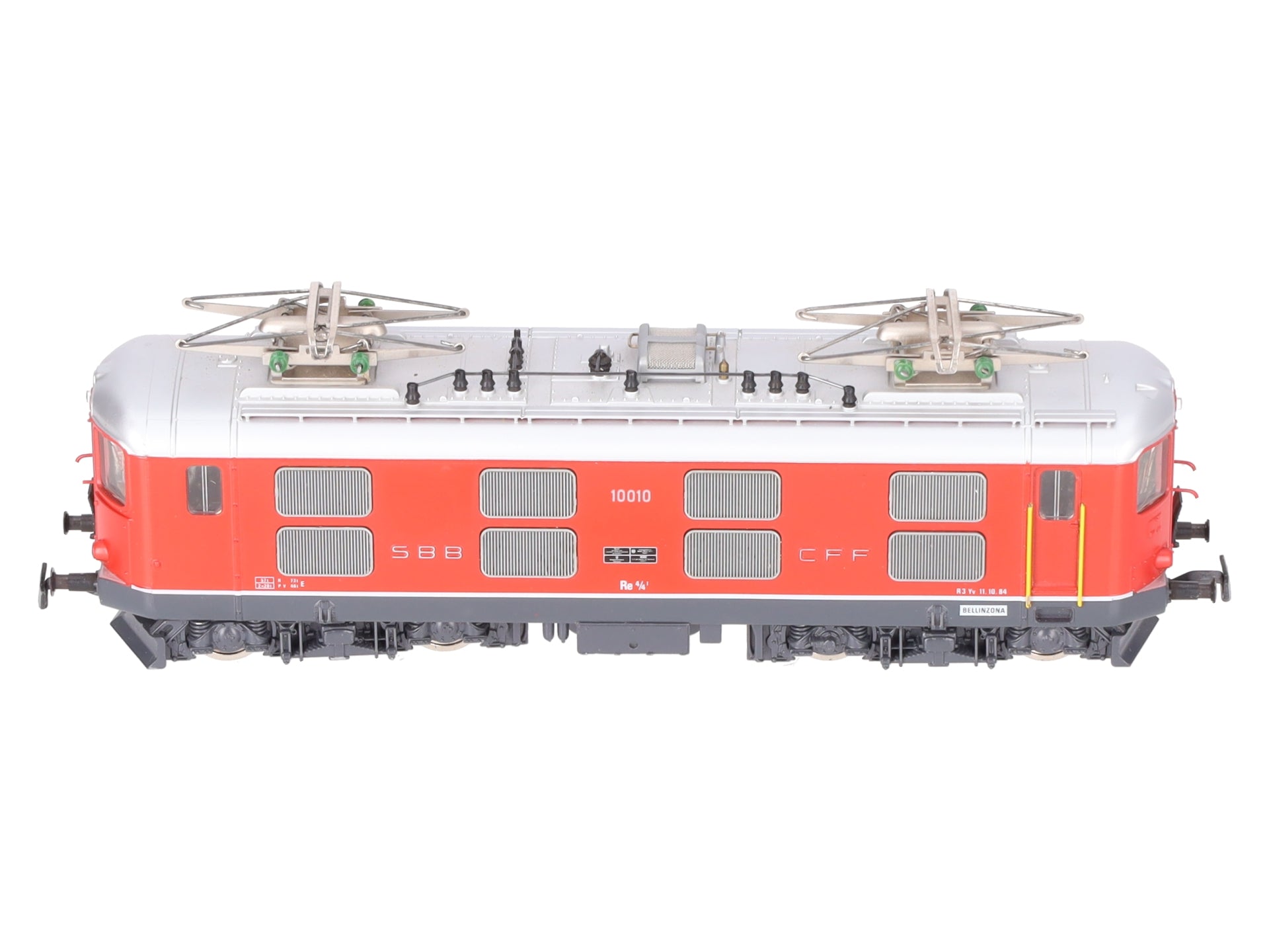 HAG 238 HO SBB Re 4/4 I Rot Electric Locomotive #10010 EX/Box