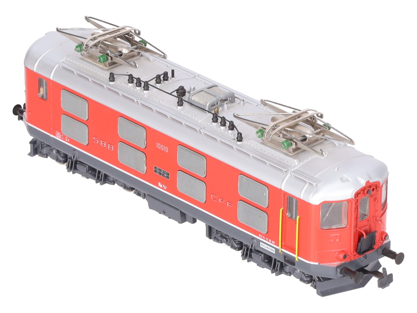 HAG 238 HO SBB Re 4/4 I Rot Electric Locomotive #10010 EX/Box
