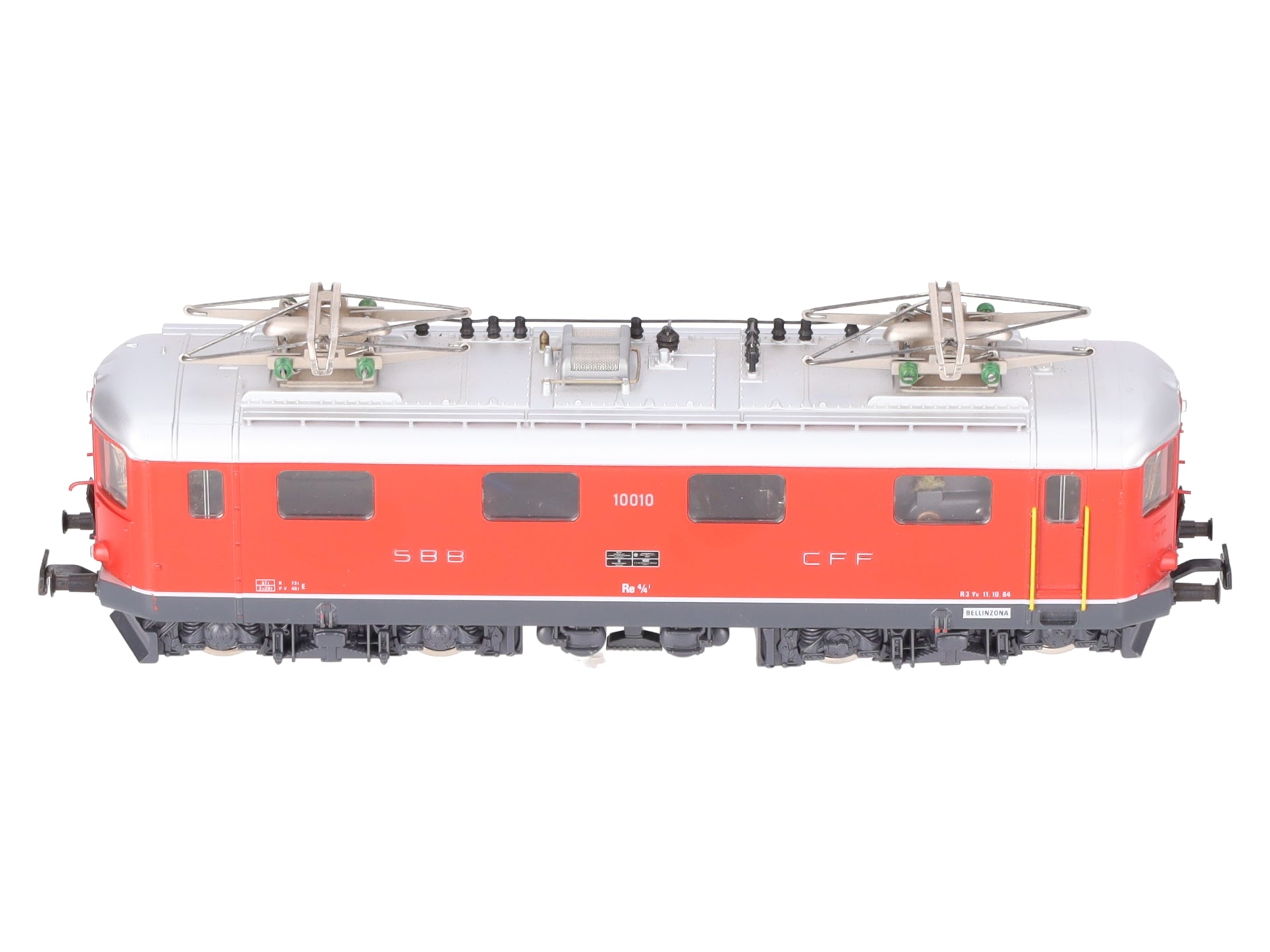 HAG 238 HO SBB Re 4/4 I Rot Electric Locomotive #10010 EX/Box