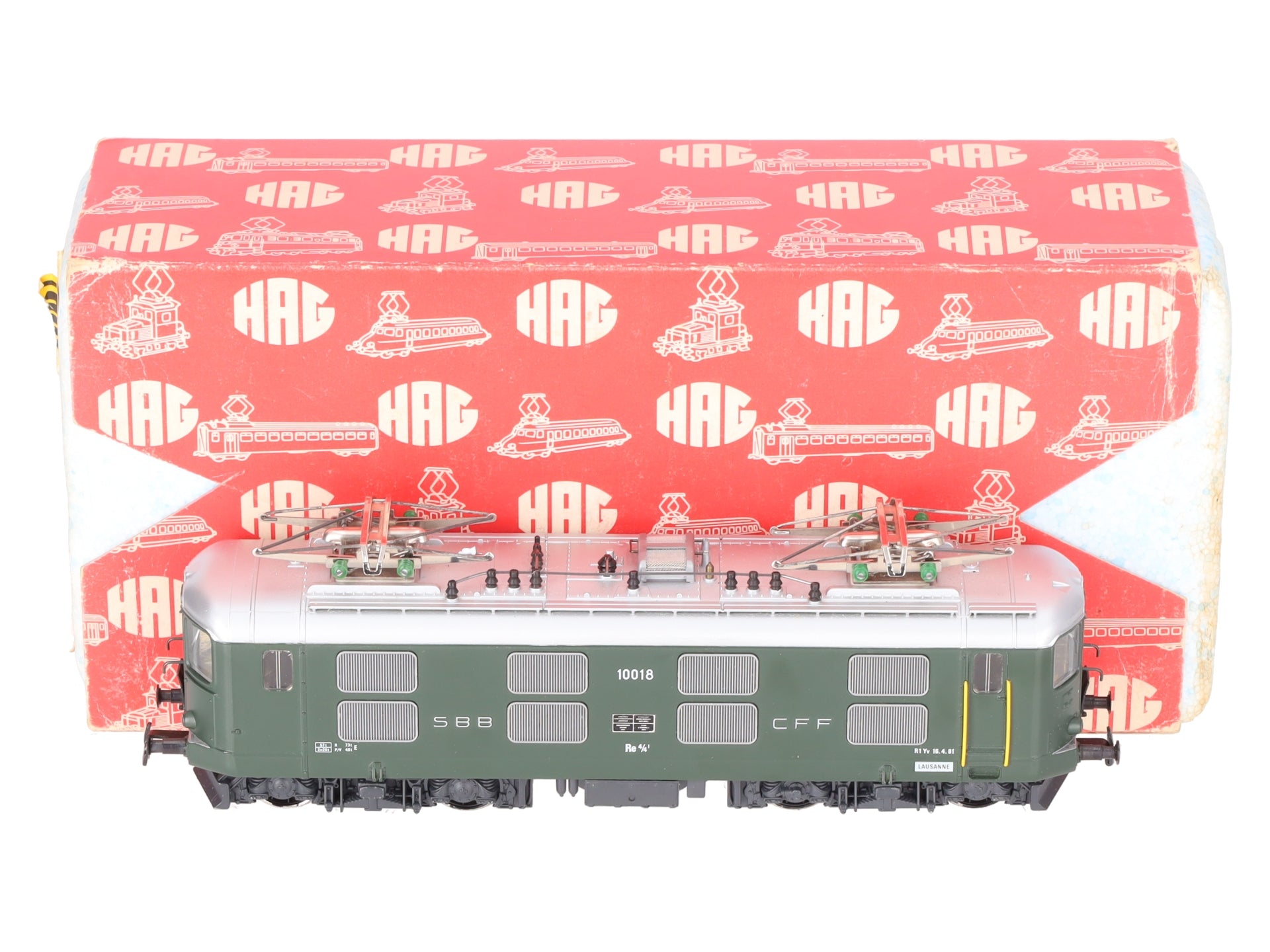 HAG 226 HO Scale SBB Gleichstrom Re 4/4 I Series Electric Locomotive #10018 EX/Box