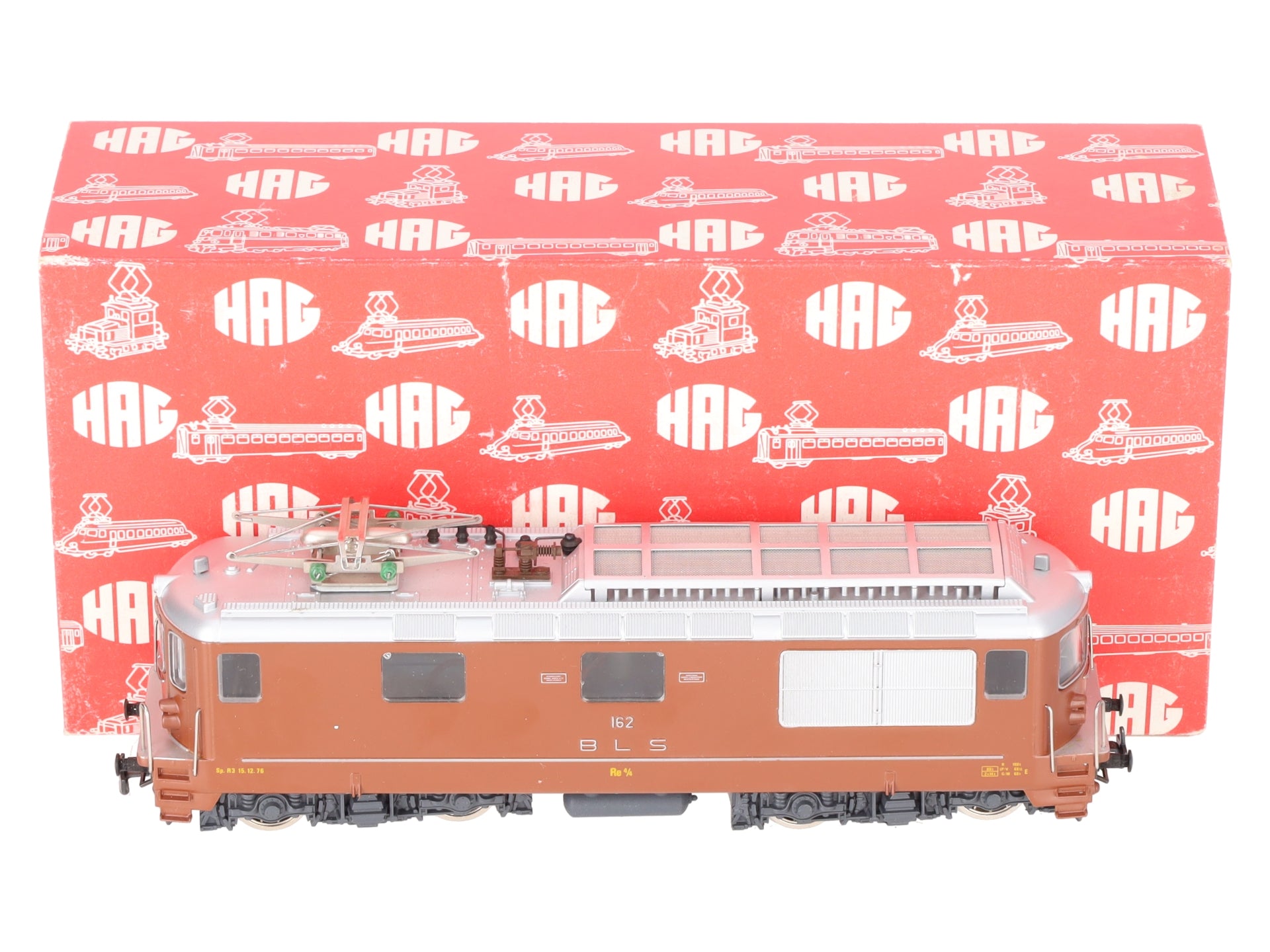 HAG 181 HO Scale BLS RE 4/4 Electric Locomotive #162 EX/Box
