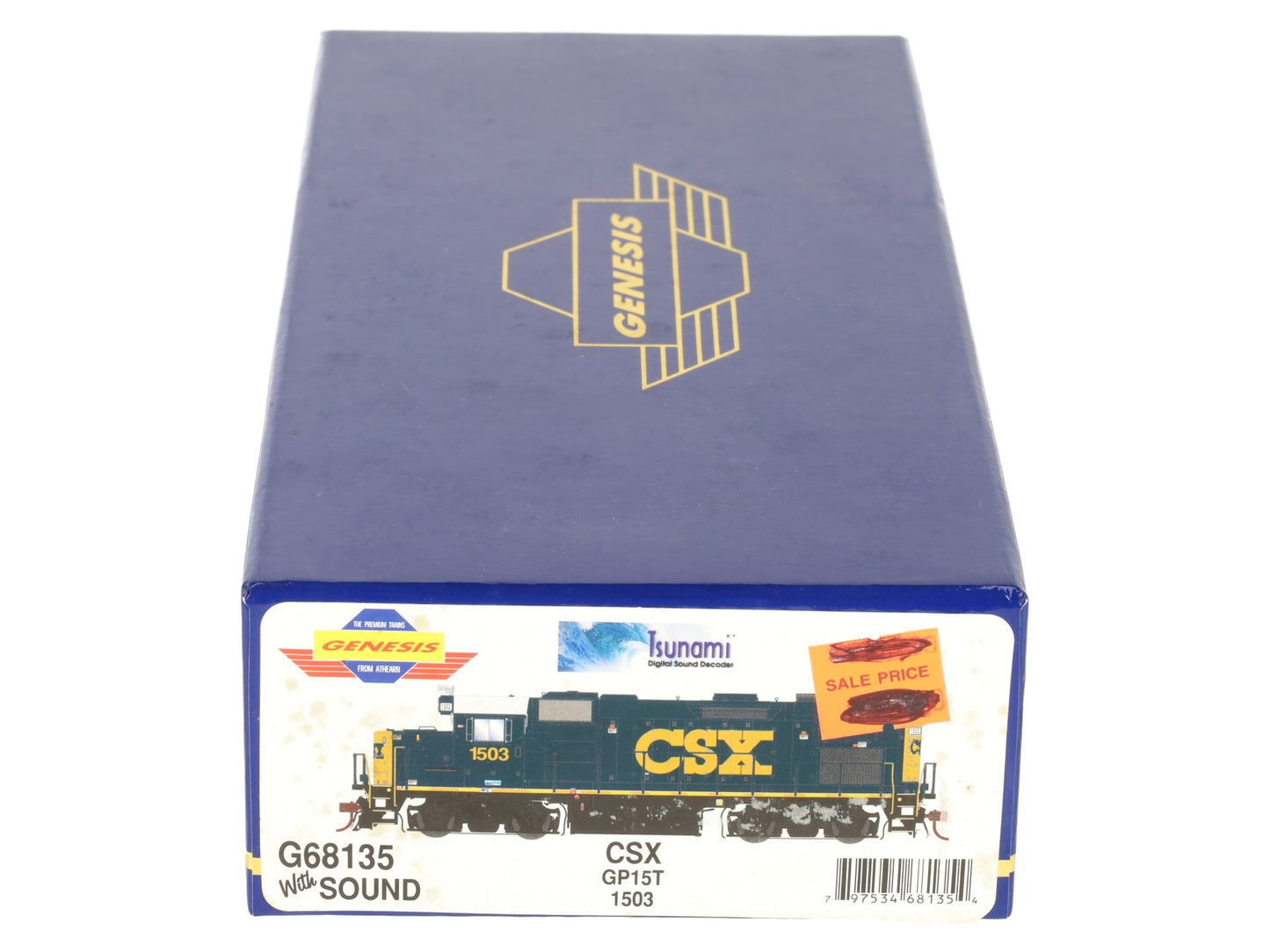 Athearn G68135 HO Scale CSX GP15T Diesel Locomotive #1503 w/DCC & Sound LN/Box