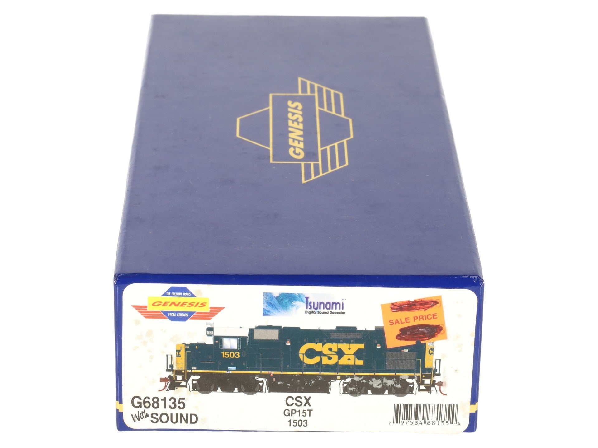 Athearn G68135 HO Scale CSX GP15T Diesel Locomotive #1503 w/DCC & Sound LN/Box