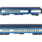 MTH 20-4121 O Jersey Central 70' Combine/Diner Car Set (Set of 2) - 2 Rail EX/Box