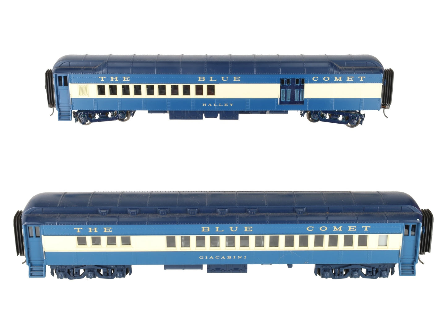MTH 20-4121 O Jersey Central 70' Combine/Diner Car Set (Set of 2) - 2 Rail EX/Box