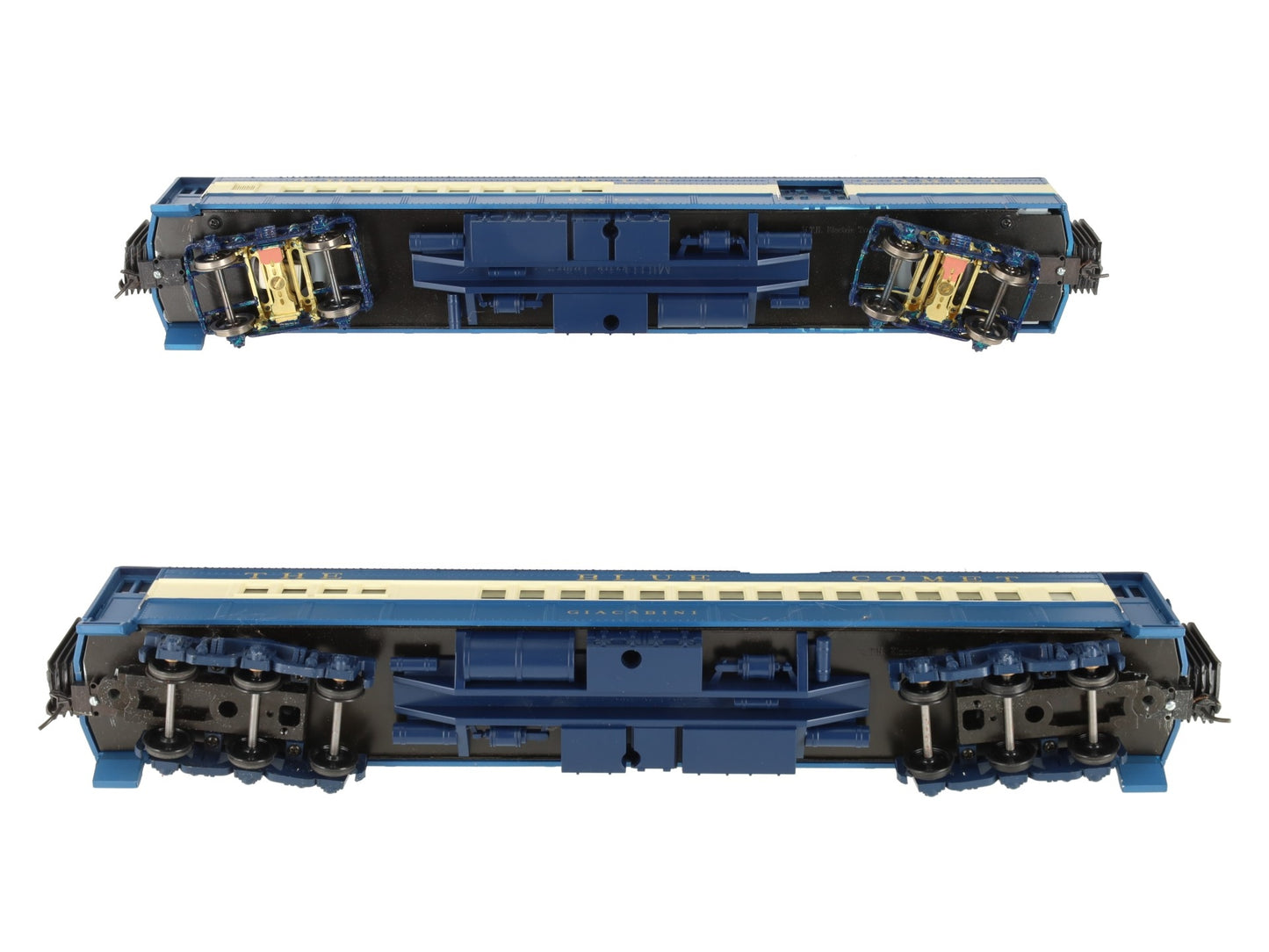 MTH 20-4121 O Jersey Central 70' Combine/Diner Car Set (Set of 2) - 2 Rail EX/Box