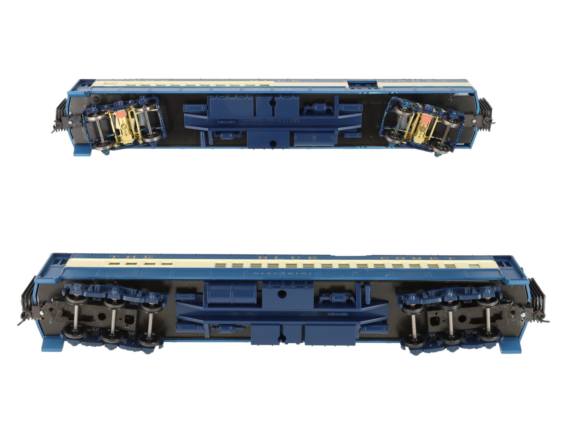 MTH 20-4121 O Jersey Central 70' Combine/Diner Car Set (Set of 2) - 2 Rail EX/Box