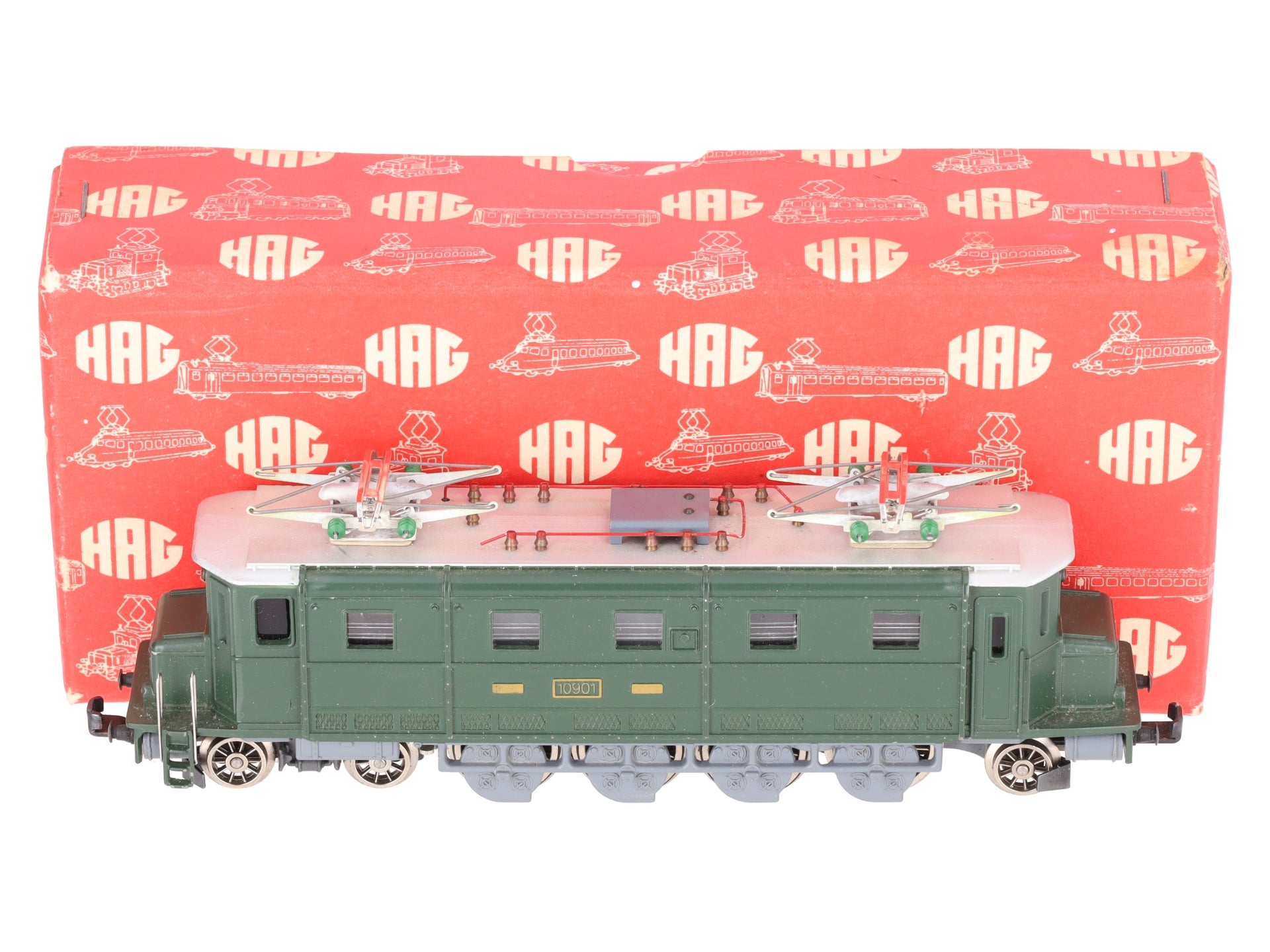 HAG 141 HO Scale SBB Ae 4/7 Electric Locomotive #10901 EX/Box