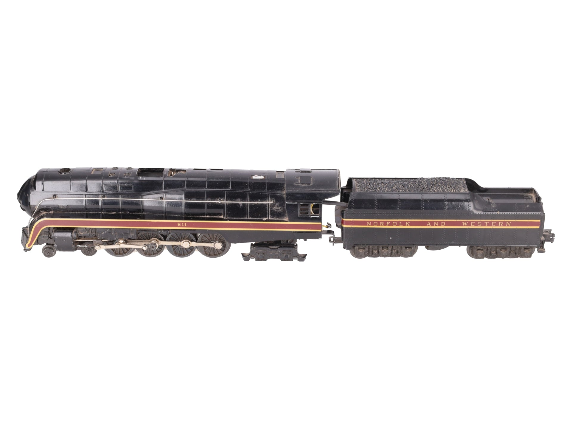 Lionel 6-8100 O Gauge Norfolk & Western 4-8-4 Steam Locomotive & Tender #611 VG