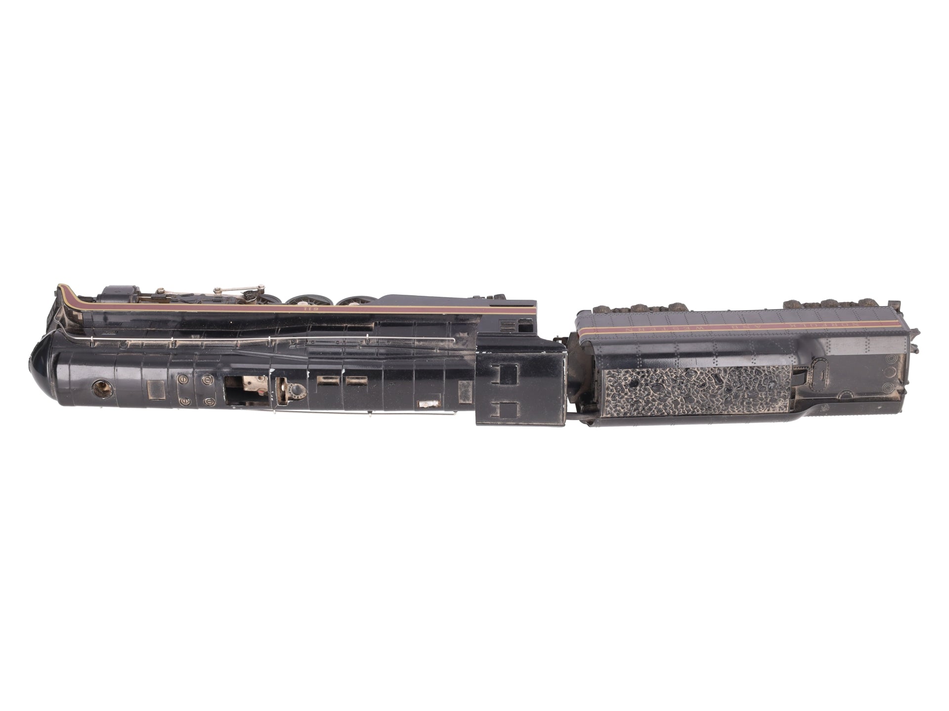 Lionel 6-8100 O Gauge Norfolk & Western 4-8-4 Steam Locomotive & Tender #611 VG