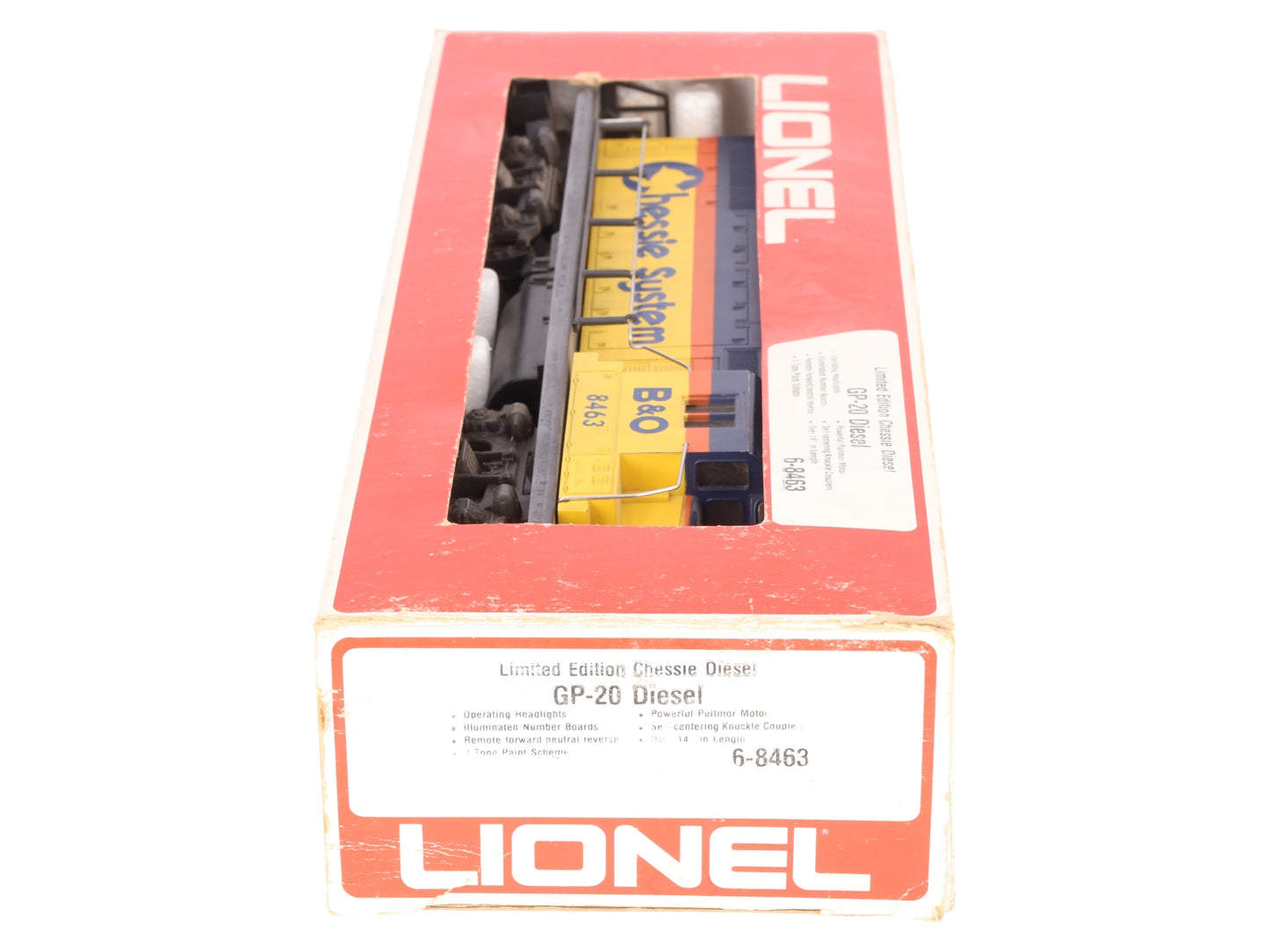 Lionel 6-8463 O Gauge Chessie System GP20 Diesel Engine #8463 VG/Box