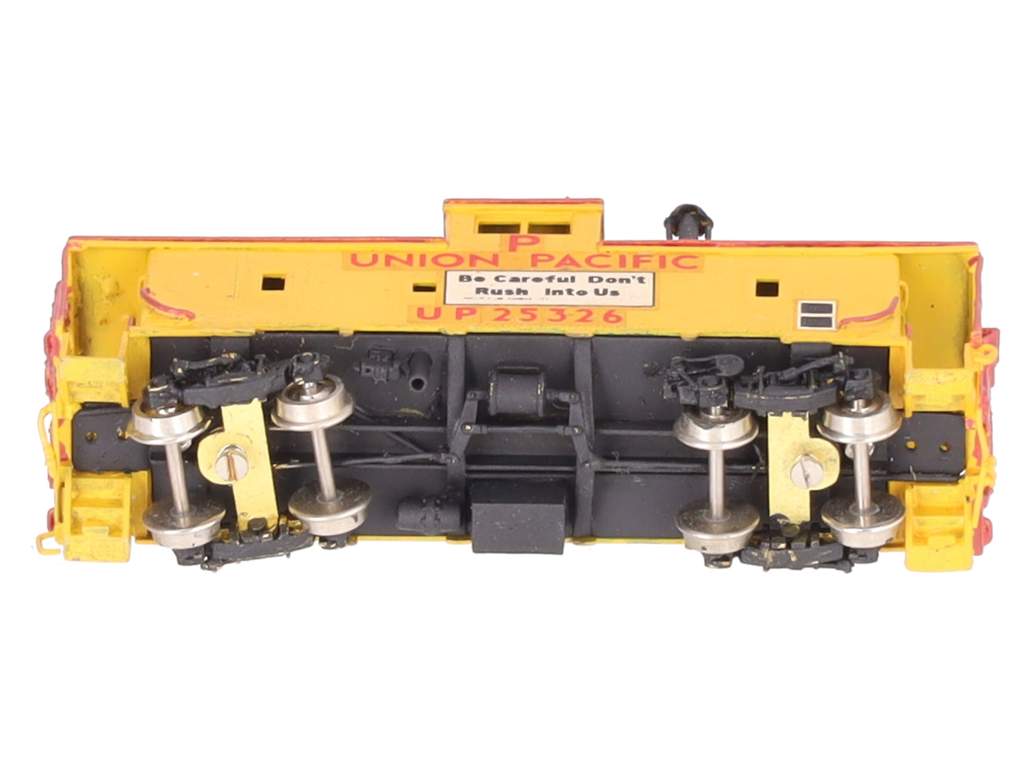 Hallmark Models N Scale BRASS Union Pacific Riveted Steel Caboose - Painted/Box