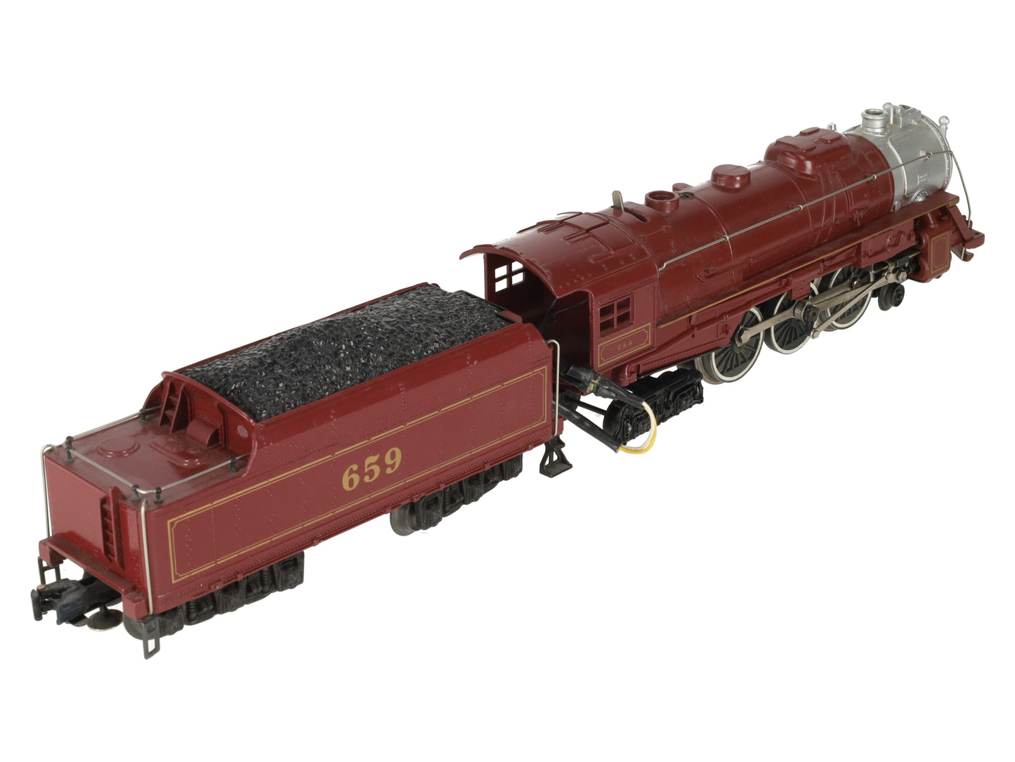 Lionel 6-8101 O Gauge Chicago & Alton 4-6-4 Steam Locomotive & Tender #659 VG