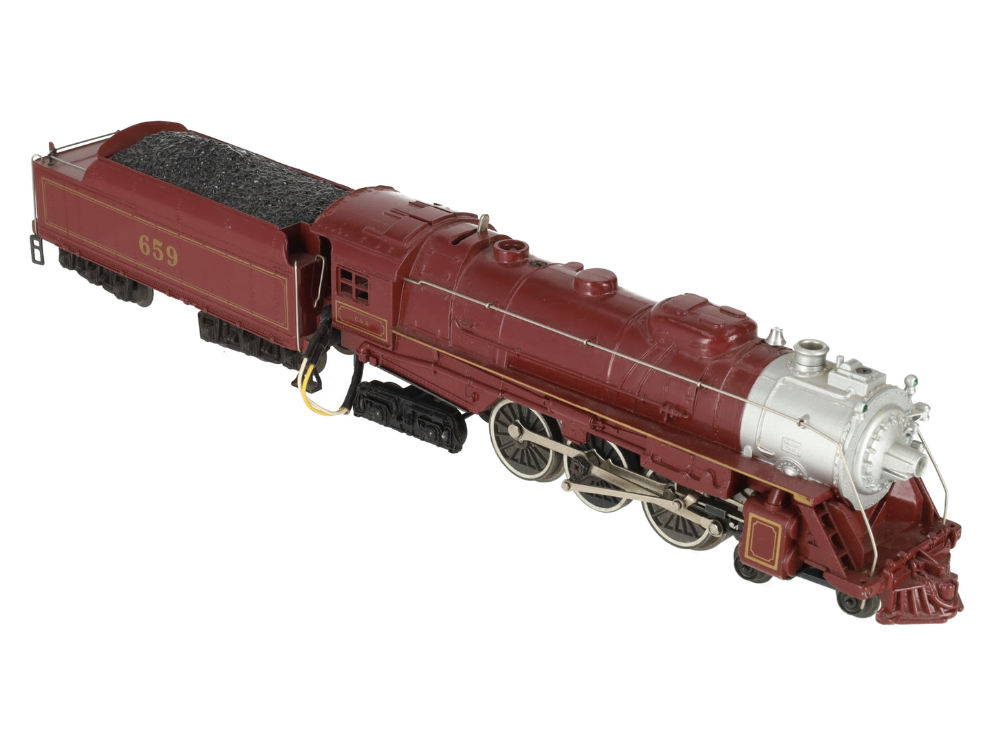 Lionel 6-8101 O Gauge Chicago & Alton 4-6-4 Steam Locomotive & Tender #659 VG