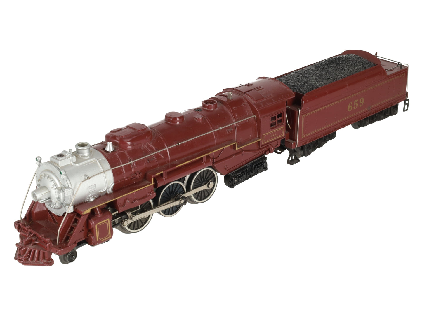 Lionel 6-8101 O Gauge Chicago & Alton 4-6-4 Steam Locomotive & Tender #659 VG