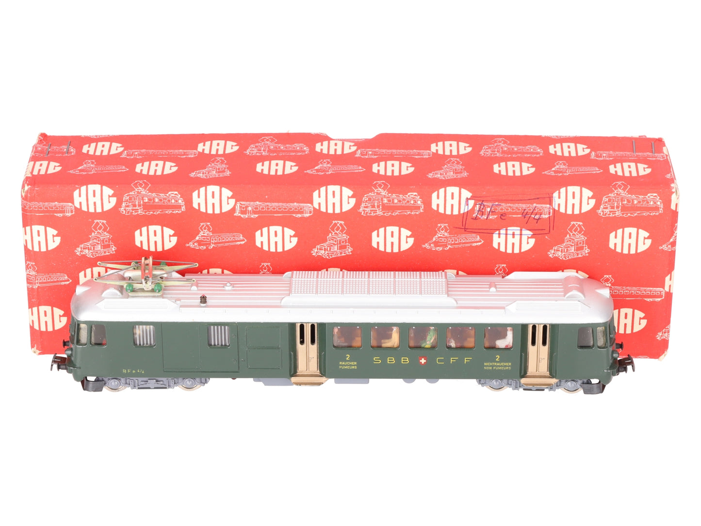 HAG 151 HO Scale SBB RBe Swiss Electric Locomotive #2 EX/Box