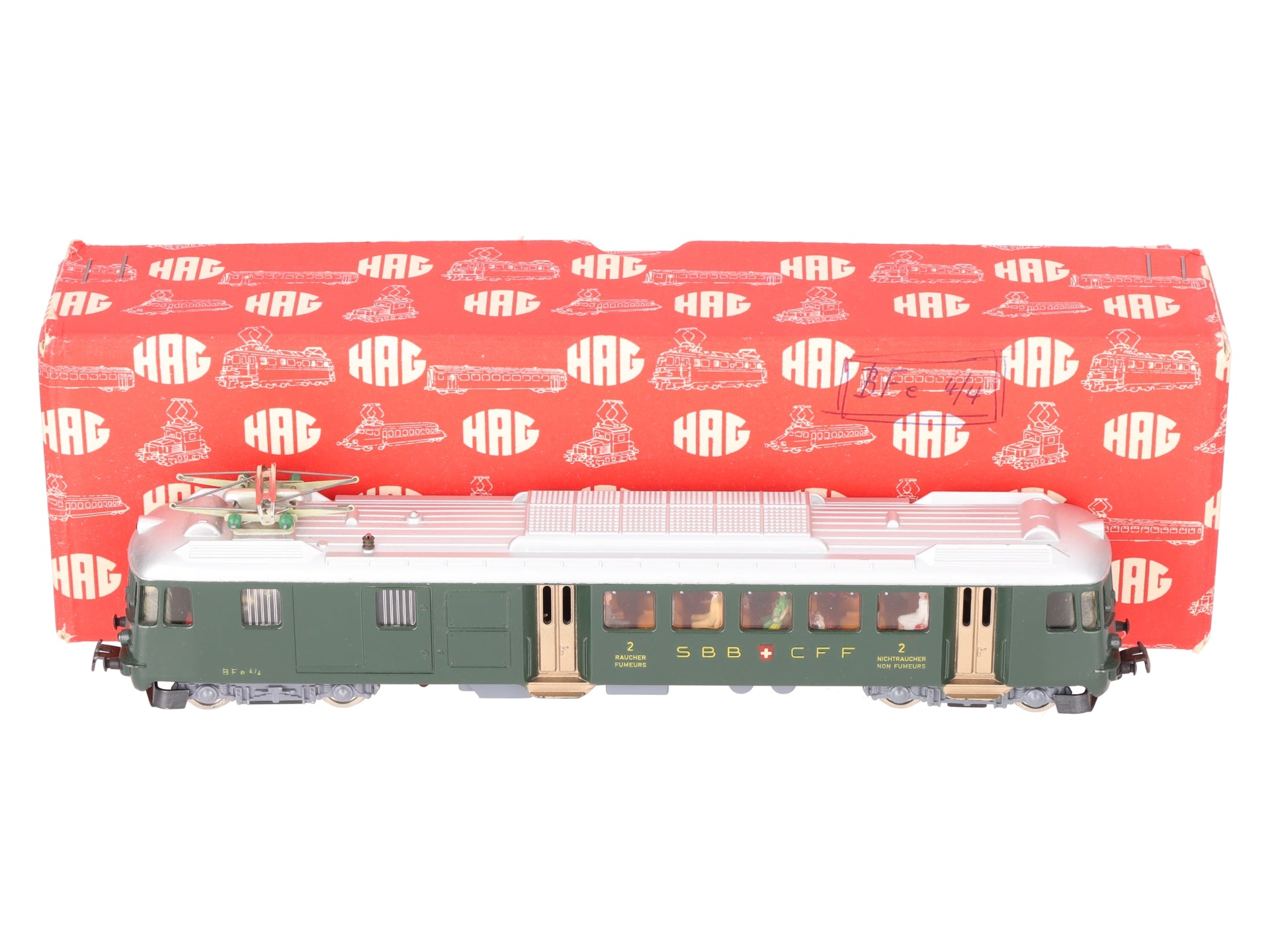HAG 151 HO Scale SBB RBe Swiss Electric Locomotive #2 EX/Box