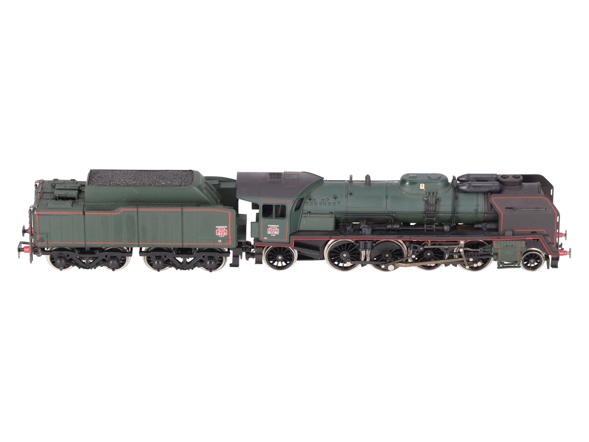 Jouef 8269 HO SNCF Venissieux 2-8-2 141 P Steam Locomotive & Tender EX/Box