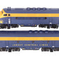 Atlas 3645-1 O CNJ Phase 2 Powered F3 A/B Diesel Locomotive Set #54 (2-Rail) EX/Box