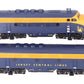 Atlas 3645-1 O CNJ Phase 2 Powered F3 A/B Diesel Locomotive Set #54 (2-Rail) EX/Box