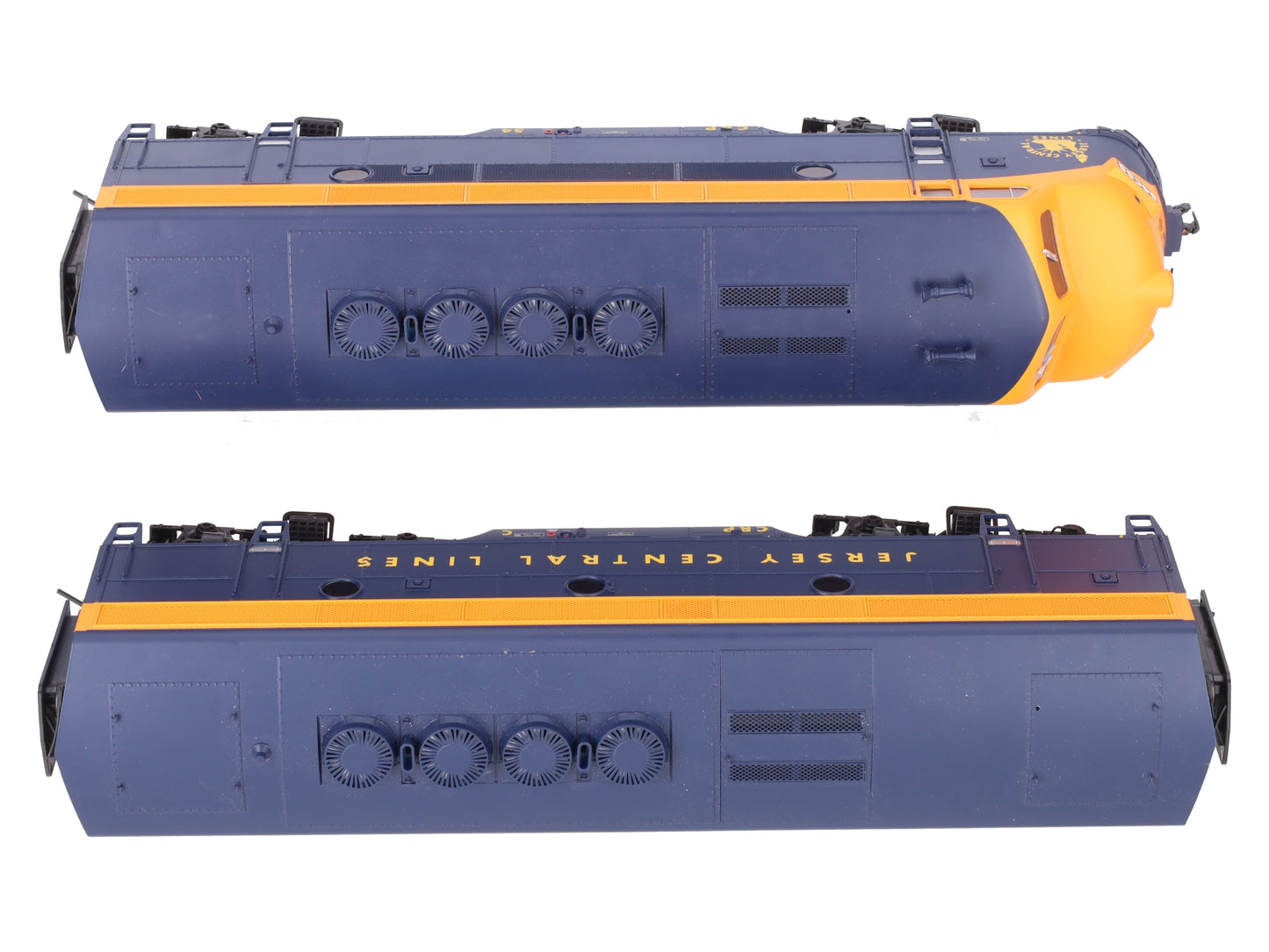 Atlas 3645-1 O CNJ Phase 2 Powered F3 A/B Diesel Locomotive Set #54 (2-Rail) EX/Box