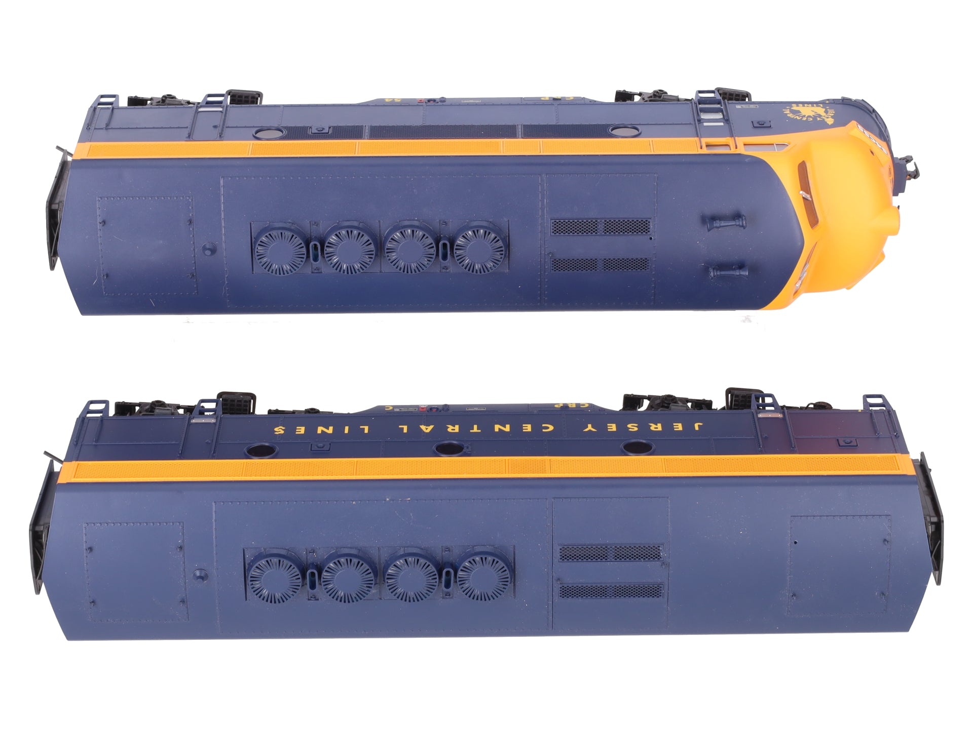 Atlas 3645-1 O CNJ Phase 2 Powered F3 A/B Diesel Locomotive Set #54 (2-Rail) EX/Box