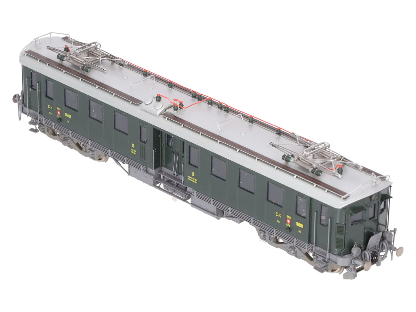Fulgurex 2062 HO Brass SBB Ce 4/6 Electric Locomotive #9801 LN/Box
