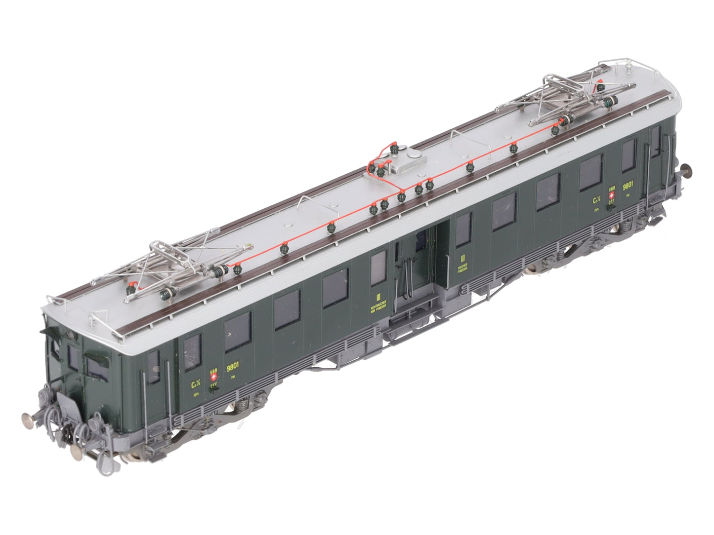 Fulgurex 2062 HO Brass SBB Ce 4/6 Electric Locomotive #9801 LN/Box