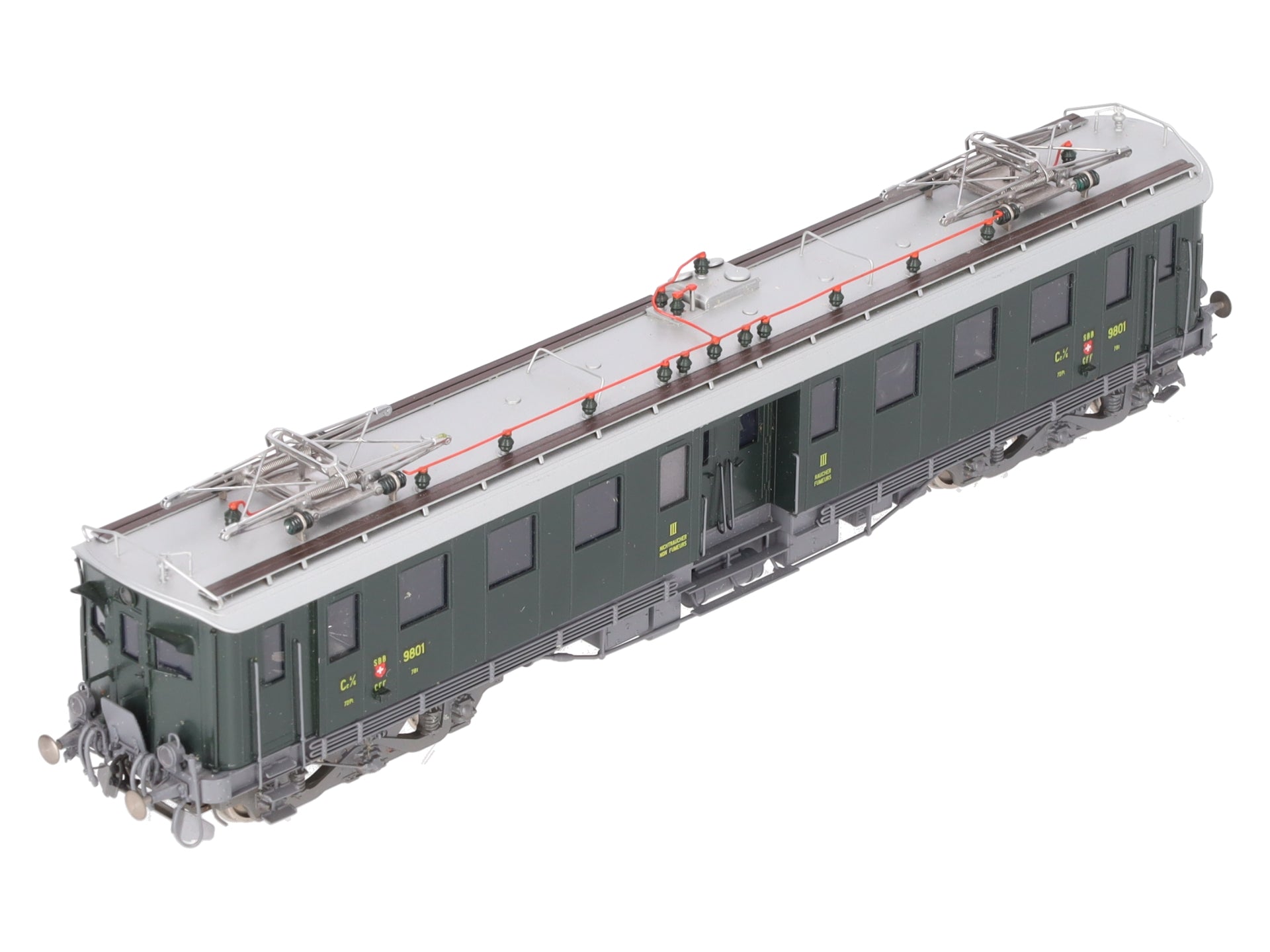Fulgurex 2062 HO Brass SBB Ce 4/6 Electric Locomotive #9801 LN/Box
