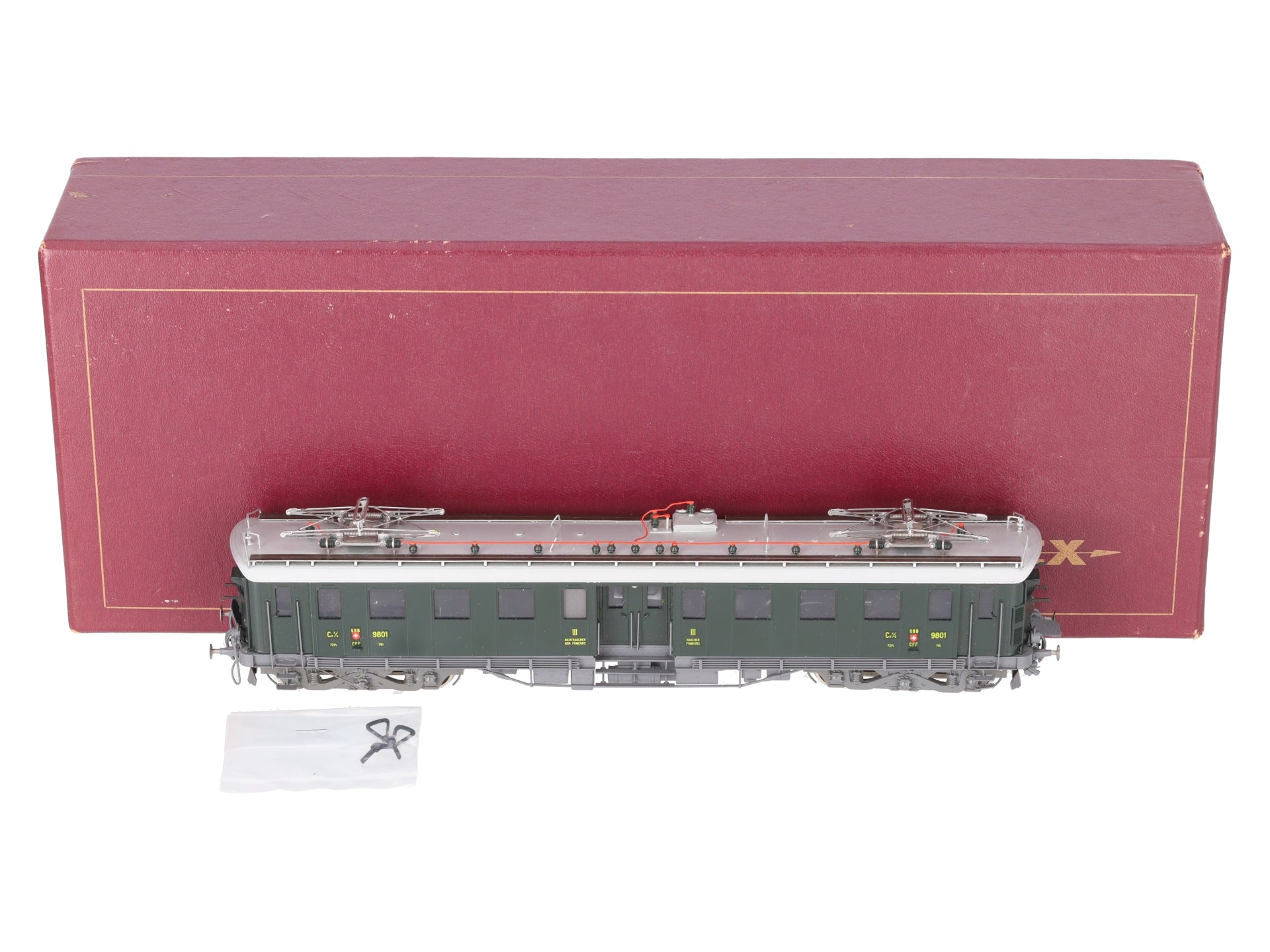 Fulgurex 2062 HO Brass SBB Ce 4/6 Electric Locomotive #9801 LN/Box