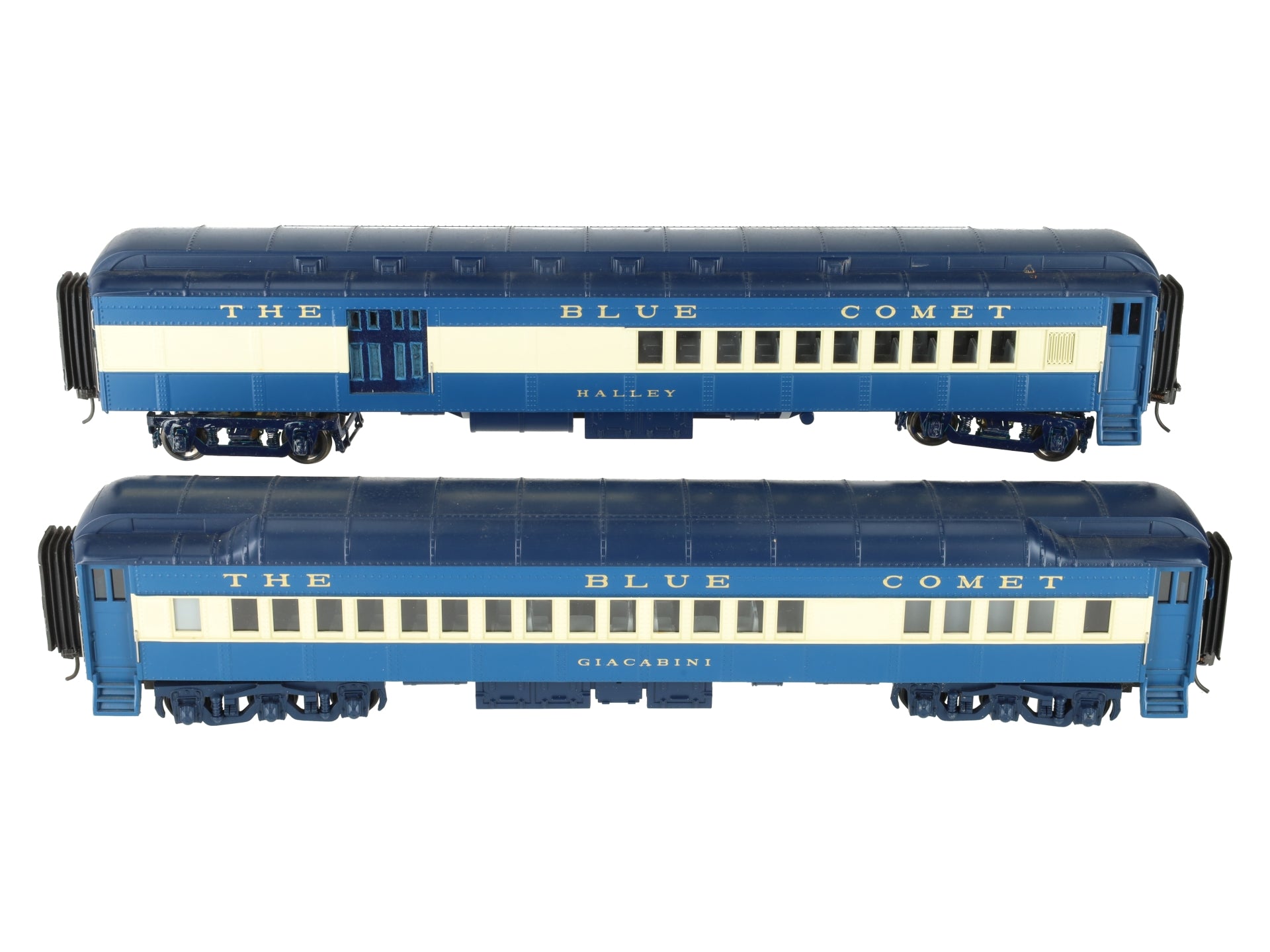 MTH 20-4121 O Jersey Central 70' Combine/Diner Car Set (Set of 2) - 2 Rail EX/Box