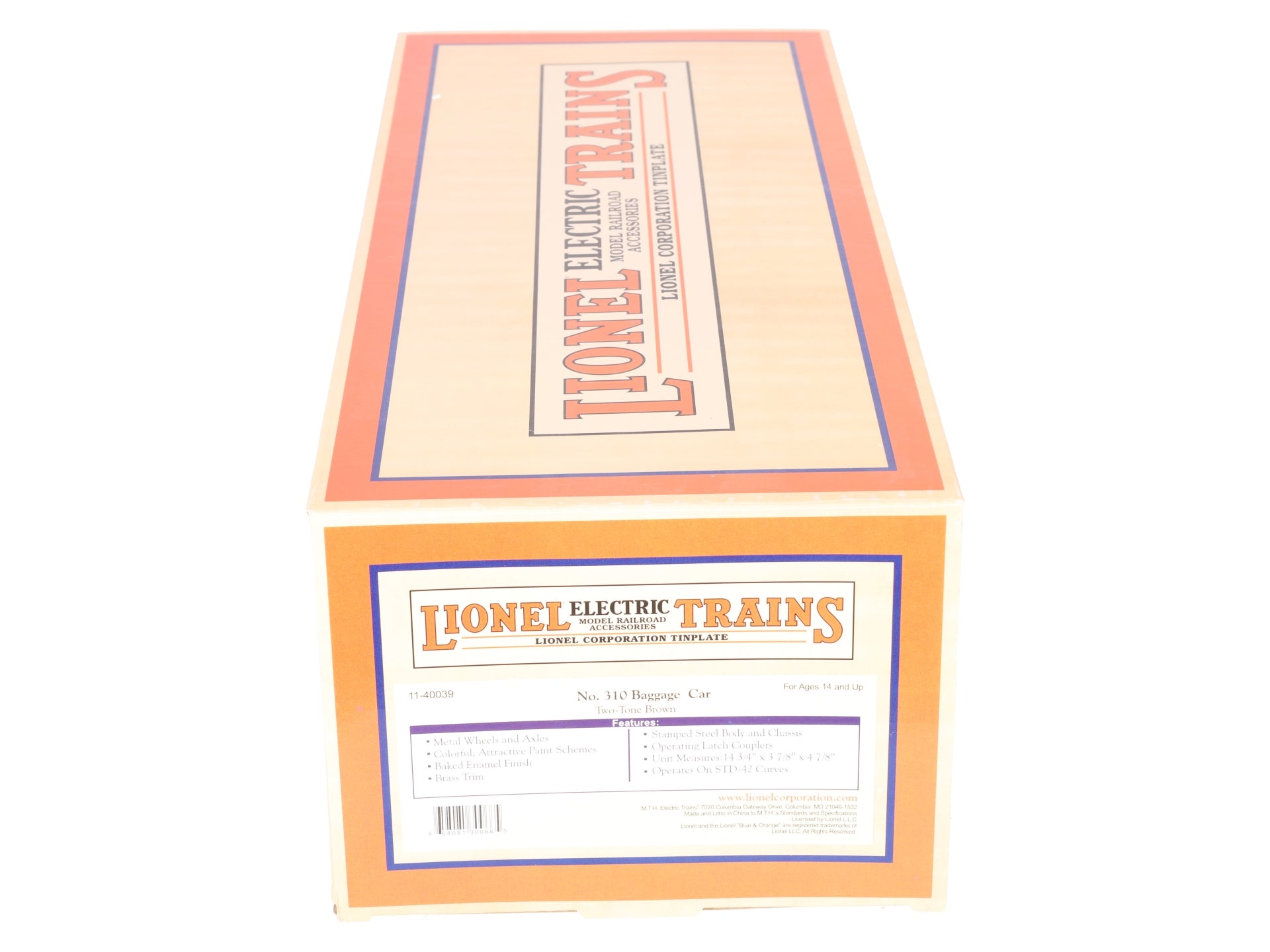 MTH 11-40039 Standard Gauge Lionel Lines Baggage Car #310