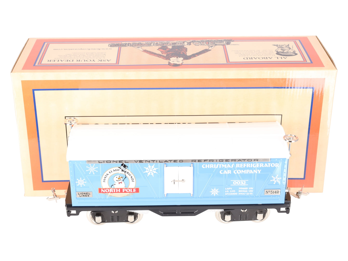 Lionel 11-30164 No.514R Reefer Christmas Car LN/Box