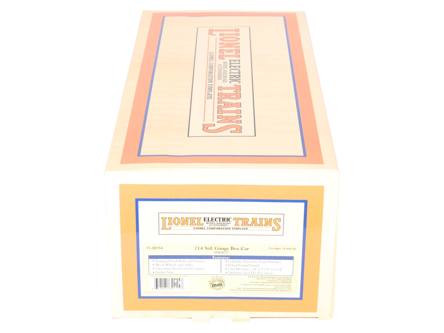 MTH 11-30114 Standard Gauge M&M's Boxcar #214 LN/Box