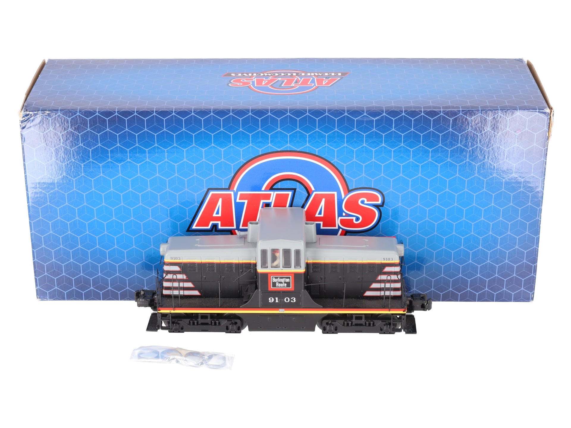 Atlas 30138000 O Gauge 44Ton Switcher Locomotive Burlington Route #9103 EX/Box