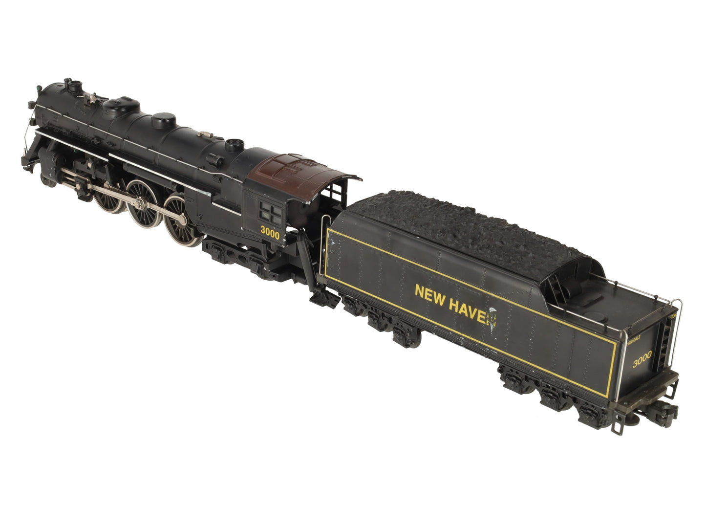 Lionel O Gauge New Haven 2-6-2 Steam locomotive & Tender #3000 VG