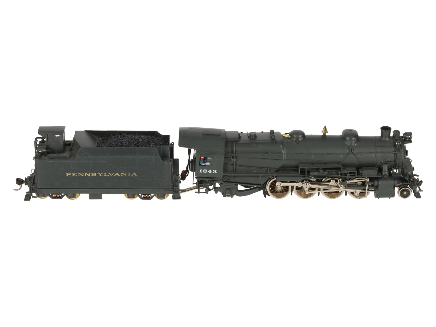 Scale Models HO Scale Pennsylvania Railroad Steam Locomotive #1343 VG/Box