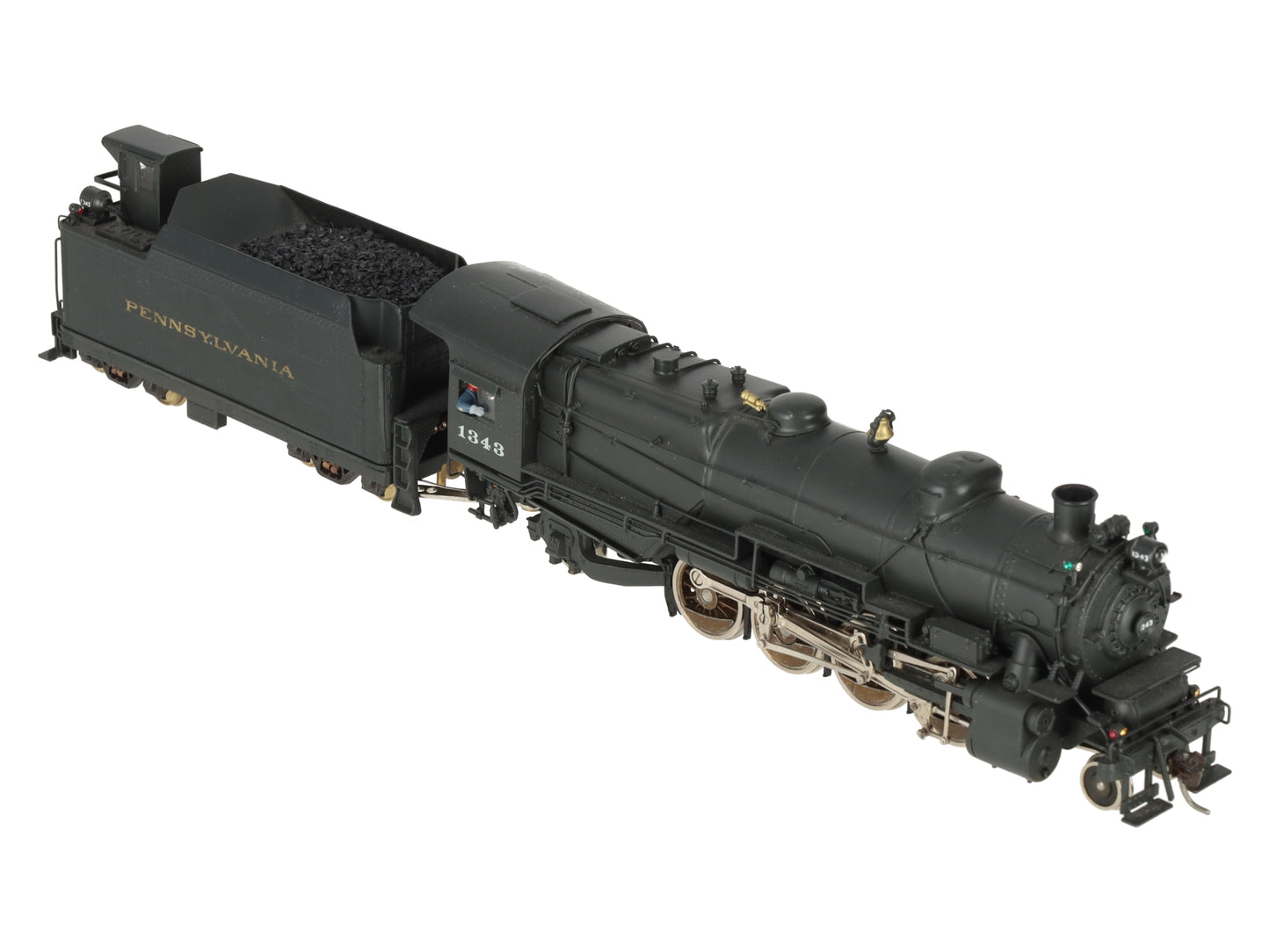 Scale Models HO Scale Pennsylvania Railroad Steam Locomotive #1343 VG/Box
