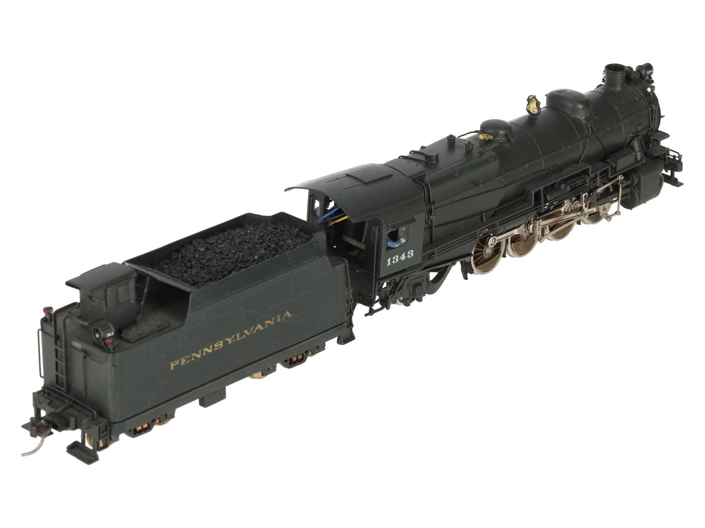 Scale Models HO Scale Pennsylvania Railroad Steam Locomotive #1343 VG/Box
