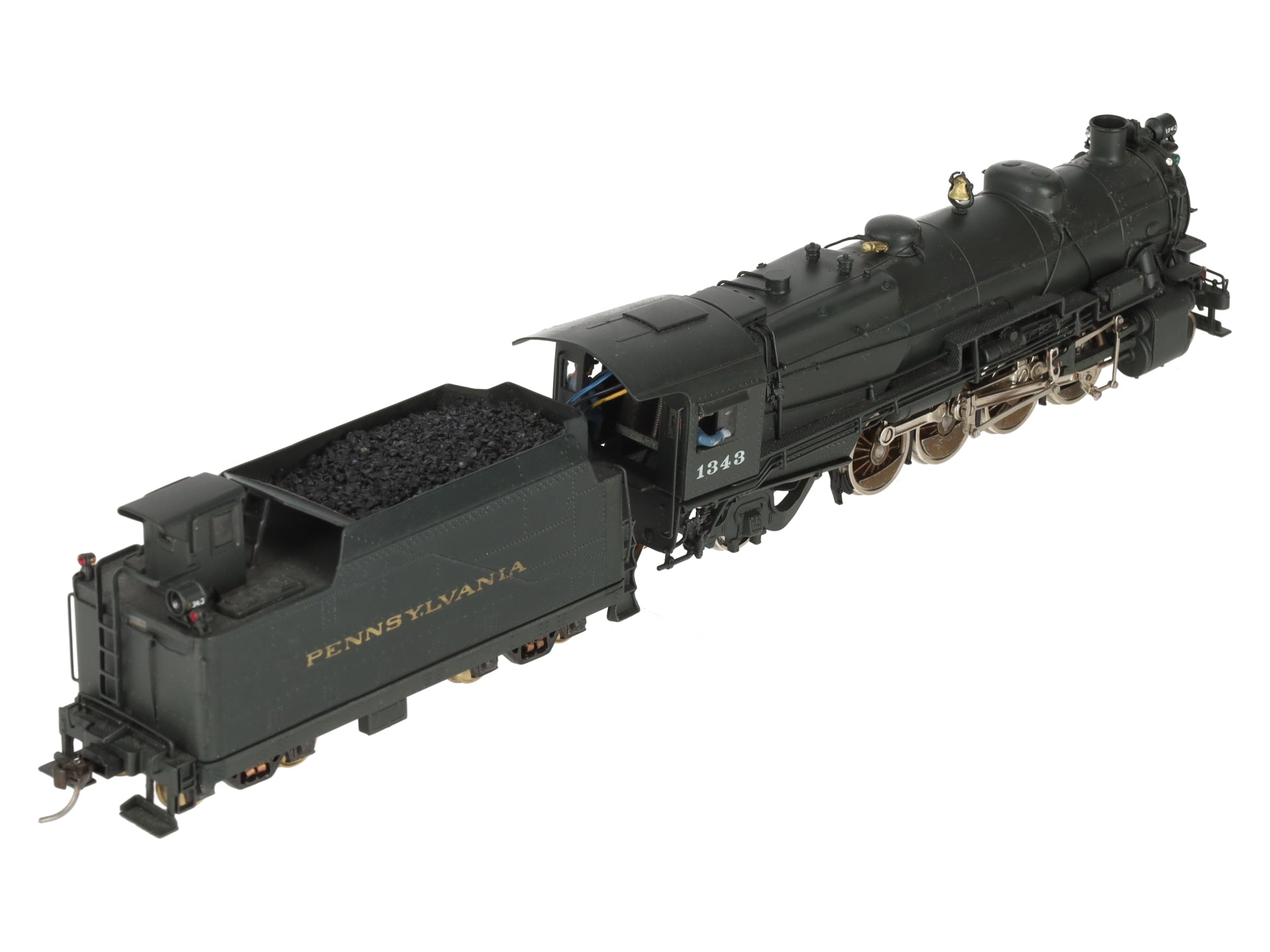 Scale Models HO Scale Pennsylvania Railroad Steam Locomotive #1343 VG/Box