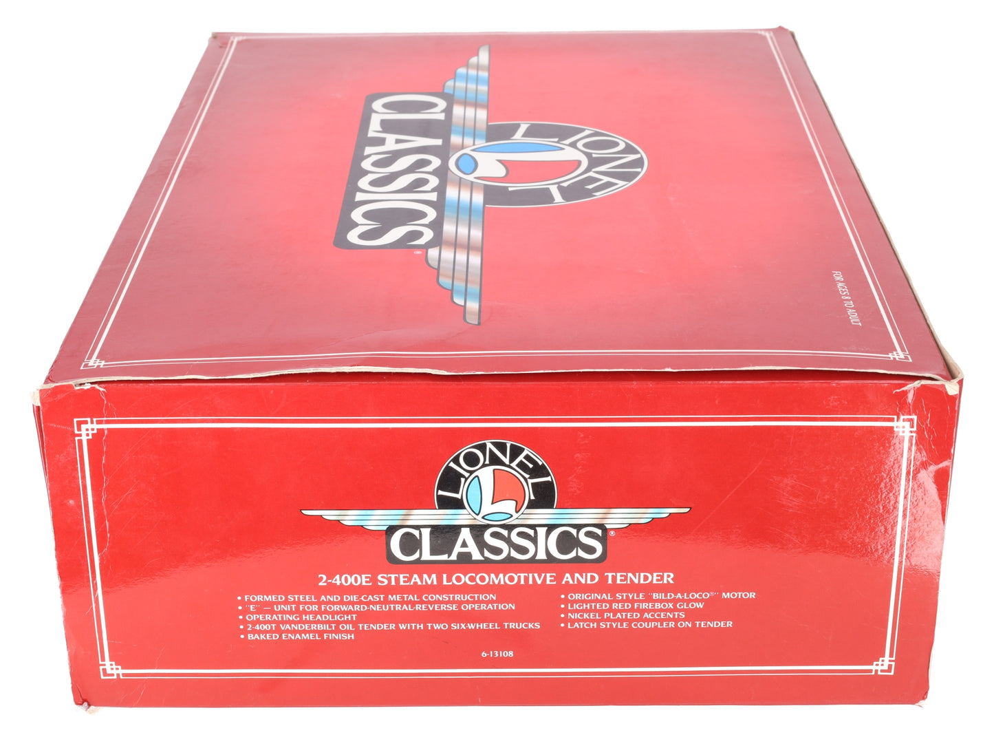 Lionel 6-13108 Standard Gauge 400E 4-4-4 Steam Locomotive and Tender EX/Box
