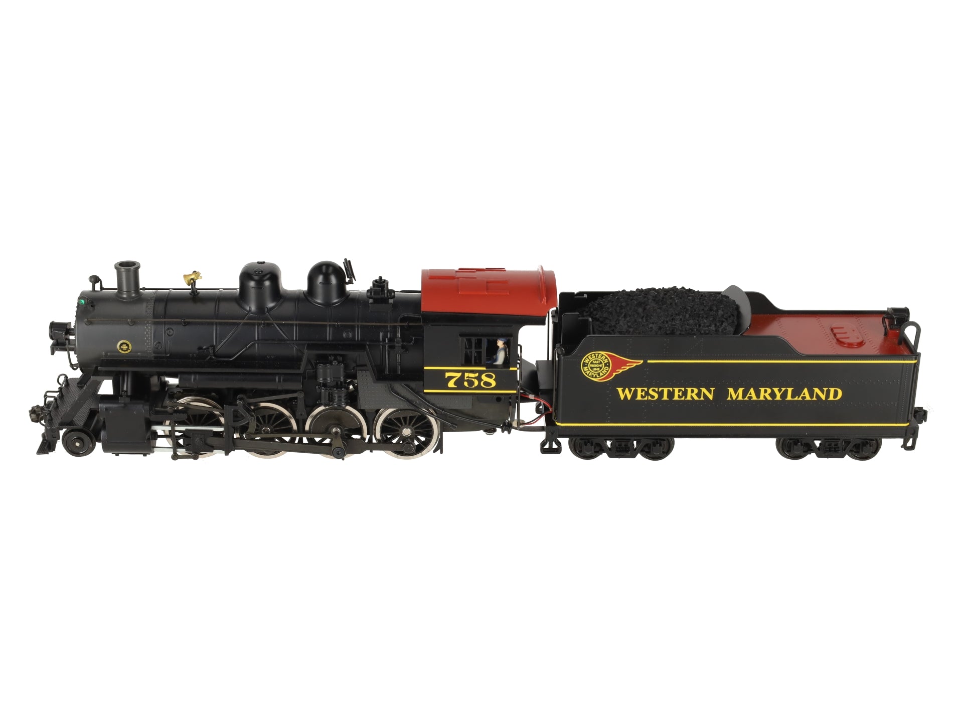 Weaver 1804S O WM Baldwin 2-8-0 Consolidation Steam Locomotive #758 (2-Rail) EX