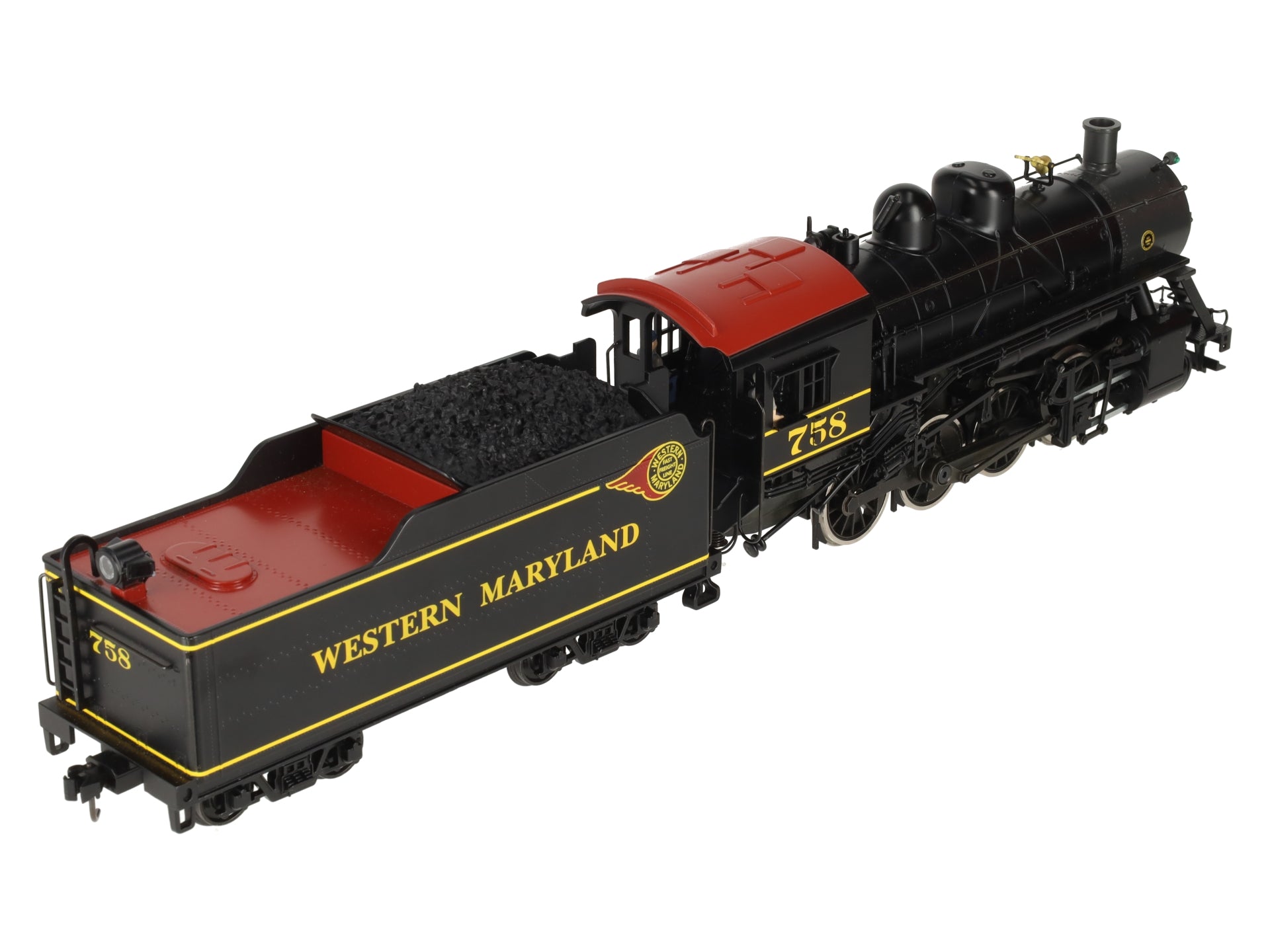 Weaver 1804S O WM Baldwin 2-8-0 Consolidation Steam Locomotive #758 (2-Rail) EX