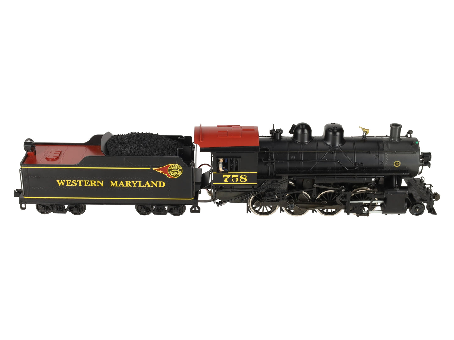 Weaver 1804S O WM Baldwin 2-8-0 Consolidation Steam Locomotive #758 (2-Rail) EX